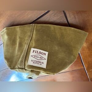 Filson Collapsible Tin Cloth Travel Dog Bowl NWOT